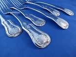 18. Southern Coin Silver Forks D.E. Nichols